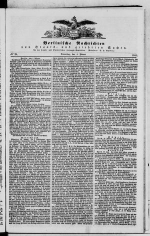 Berlinische Nachrichten von Staats- und gelehrten Sachen vom 04.02.1841