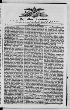Berlinische Nachrichten von Staats- und gelehrten Sachen vom 24.02.1841
