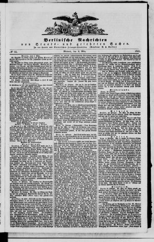 Berlinische Nachrichten von Staats- und gelehrten Sachen vom 03.03.1841