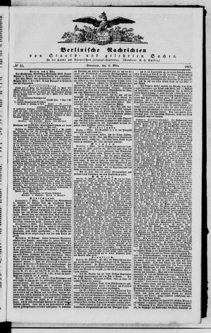 Berlinische Nachrichten von Staats- und gelehrten Sachen vom 06.03.1841