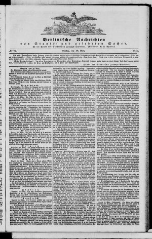 Berlinische Nachrichten von Staats- und gelehrten Sachen vom 30.03.1841