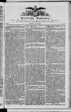 Berlinische Nachrichten von Staats- und gelehrten Sachen vom 29.04.1841