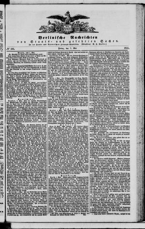 Berlinische Nachrichten von Staats- und gelehrten Sachen on May 7, 1841
