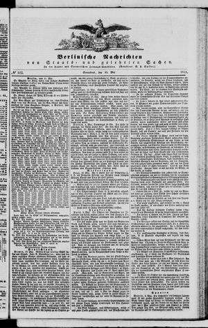 Berlinische Nachrichten von Staats- und gelehrten Sachen on May 15, 1841