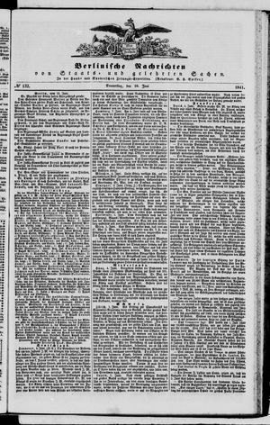 Berlinische Nachrichten von Staats- und gelehrten Sachen vom 10.06.1841