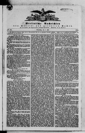 Berlinische Nachrichten von Staats- und gelehrten Sachen vom 01.07.1841