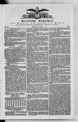 Berlinische Nachrichten von Staats- und gelehrten Sachen on Jul 2, 1841
