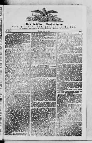 Berlinische Nachrichten von Staats- und gelehrten Sachen on Jul 9, 1841