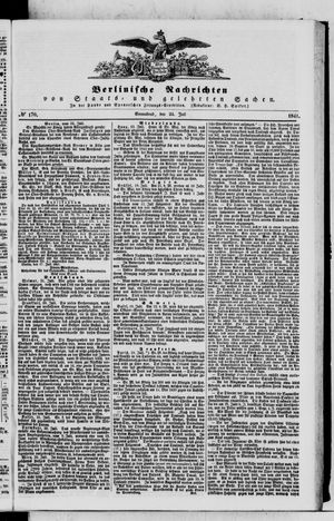 Berlinische Nachrichten von Staats- und gelehrten Sachen vom 24.07.1841