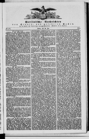 Berlinische Nachrichten von Staats- und gelehrten Sachen vom 30.07.1841