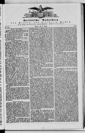 Berlinische Nachrichten von Staats- und gelehrten Sachen vom 09.08.1841