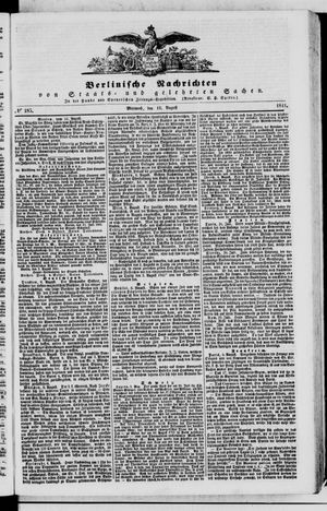 Berlinische Nachrichten von Staats- und gelehrten Sachen vom 11.08.1841