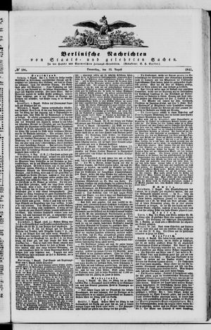 Berlinische Nachrichten von Staats- und gelehrten Sachen vom 12.08.1841