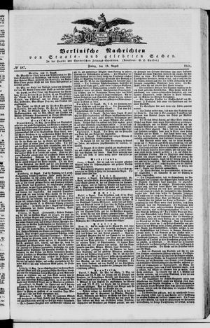 Berlinische Nachrichten von Staats- und gelehrten Sachen vom 13.08.1841