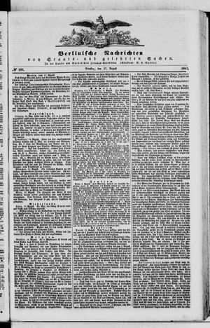 Berlinische Nachrichten von Staats- und gelehrten Sachen vom 17.08.1841
