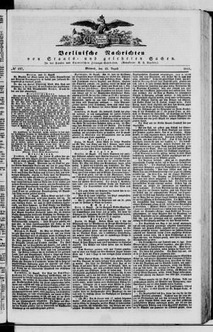 Berlinische Nachrichten von Staats- und gelehrten Sachen vom 25.08.1841