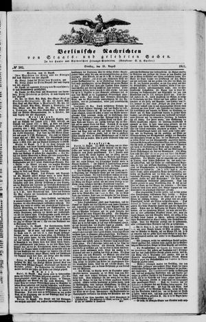 Berlinische Nachrichten von Staats- und gelehrten Sachen on Aug 31, 1841