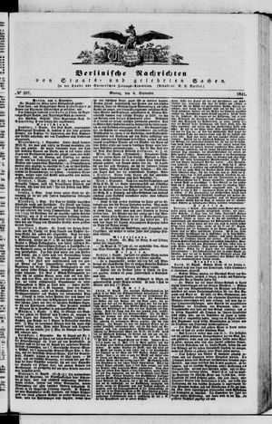 Berlinische Nachrichten von Staats- und gelehrten Sachen vom 06.09.1841