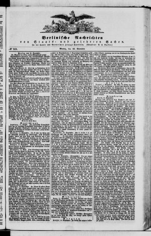 Berlinische Nachrichten von Staats- und gelehrten Sachen vom 20.09.1841