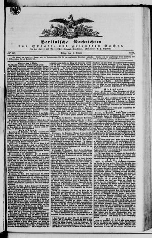 Berlinische Nachrichten von Staats- und gelehrten Sachen vom 01.10.1841