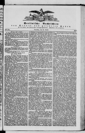 Berlinische Nachrichten von Staats- und gelehrten Sachen vom 21.10.1841