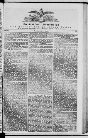 Berlinische Nachrichten von Staats- und gelehrten Sachen vom 28.10.1841