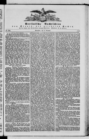 Berlinische Nachrichten von Staats- und gelehrten Sachen vom 06.11.1841