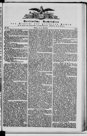 Berlinische Nachrichten von Staats- und gelehrten Sachen vom 08.11.1841