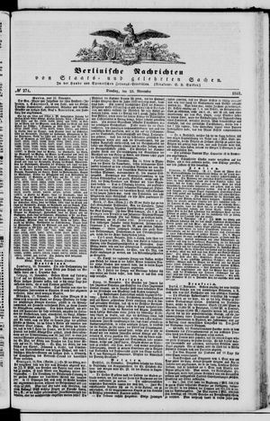 Berlinische Nachrichten von Staats- und gelehrten Sachen vom 23.11.1841