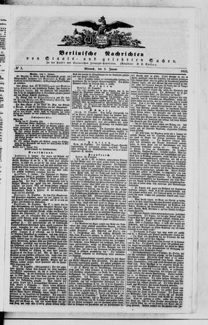 Berlinische Nachrichten von Staats- und gelehrten Sachen vom 05.01.1842