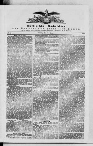 Berlinische Nachrichten von Staats- und gelehrten Sachen vom 11.01.1842