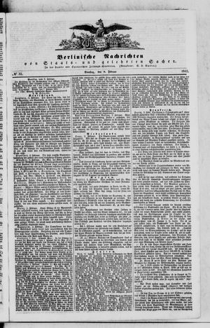 Berlinische Nachrichten von Staats- und gelehrten Sachen vom 08.02.1842