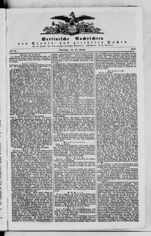 Berlinische Nachrichten von Staats- und gelehrten Sachen vom 10.02.1842