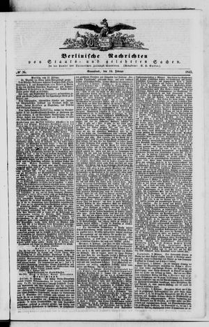 Berlinische Nachrichten von Staats- und gelehrten Sachen vom 12.02.1842
