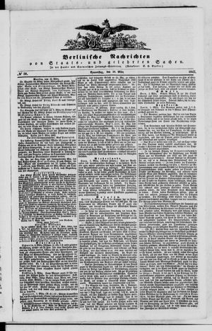 Berlinische Nachrichten von Staats- und gelehrten Sachen on Mar 10, 1842