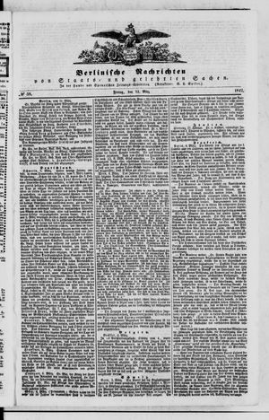 Berlinische Nachrichten von Staats- und gelehrten Sachen vom 11.03.1842
