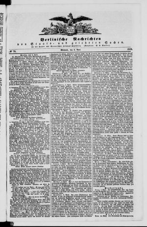 Berlinische Nachrichten von Staats- und gelehrten Sachen on Apr 6, 1842