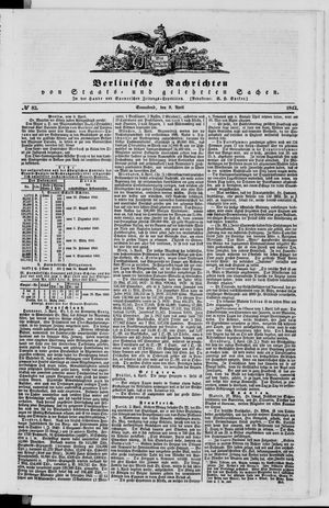 Berlinische Nachrichten von Staats- und gelehrten Sachen vom 09.04.1842