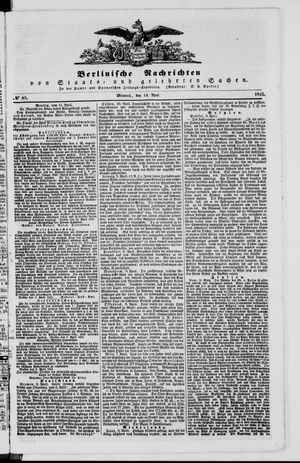 Berlinische Nachrichten von Staats- und gelehrten Sachen vom 13.04.1842