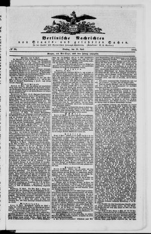 Berlinische Nachrichten von Staats- und gelehrten Sachen vom 19.04.1842