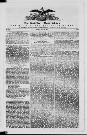 Berlinische Nachrichten von Staats- und gelehrten Sachen vom 10.05.1842