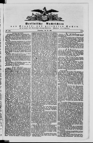 Berlinische Nachrichten von Staats- und gelehrten Sachen vom 26.05.1842