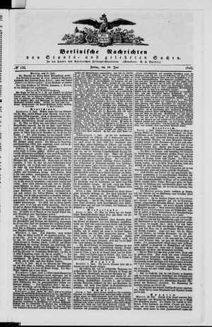 Berlinische Nachrichten von Staats- und gelehrten Sachen vom 10.06.1842