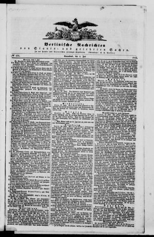 Berlinische Nachrichten von Staats- und gelehrten Sachen vom 02.07.1842