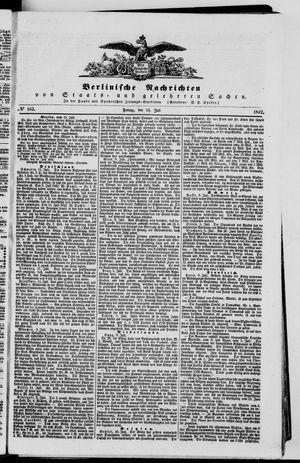Berlinische Nachrichten von Staats- und gelehrten Sachen vom 15.07.1842
