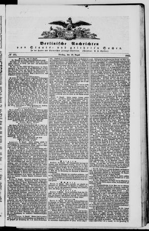 Berlinische Nachrichten von Staats- und gelehrten Sachen vom 23.08.1842