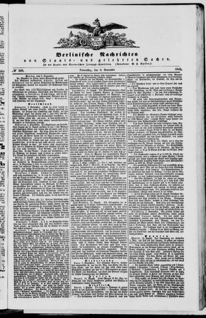 Berlinische Nachrichten von Staats- und gelehrten Sachen vom 08.09.1842