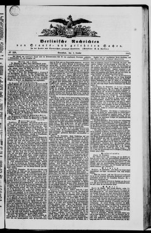 Berlinische Nachrichten von Staats- und gelehrten Sachen vom 01.10.1842