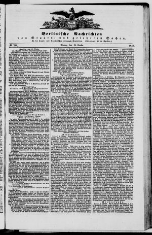 Berlinische Nachrichten von Staats- und gelehrten Sachen vom 10.10.1842