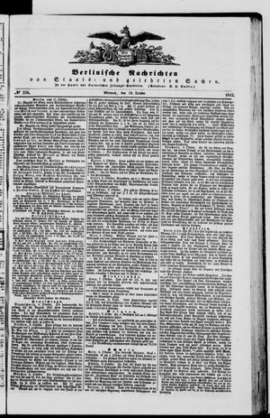 Berlinische Nachrichten von Staats- und gelehrten Sachen vom 12.10.1842
